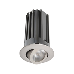 Juno 2" LED 2LEDTRIM G2 ADJ 40K 90CRI FL SN Recessed Lighting 2" LED Gen 2 Round Adjustable 4100K 90 CRI, Flood Beam, Satin Nickel Finish