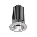 Juno 2" LED 2LEDTRIM G2 DC 27K 80CRI NFL HZSN Recessed Lighting 2" LED Gen 2 Round Downlight Cone 2700K 80 CRI, Narrow Flood Beam, Haze Reflector, Satin Nickel Trim Ring