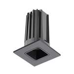 Juno 2" LED 2LEDTRIM G2 SQ 27K 90CRI NFL BBL Recessed Lighting 2" LED Gen 2 Square Downlight Cone 2700K 90 CRI, Narrow Flood Beam, Black Reflector, Black Trim Ring