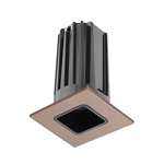 Juno 2" LED 2LEDTRIM G2 SQ 30K 90CRI FL BBZ Recessed Lighting 2" LED Gen 2 Square Downlight Cone 3000K 90 CRI, Flood Beam, Black Reflector, Bronze Trim Ring