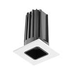 Juno 2" LED 2LEDTRIM G2 SQ 40K 90CRI FL BWH Recessed Lighting 2" LED Gen 2 Square Downlight Cone 4100K 90 CRI, Flood Beam, Black Reflector, White Trim Ring