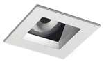 Juno Aculux 2SQA CD FM Recessed Lighting 2" LED Square Adjustable Angle Cut Reflector, Haze Flush Mount Trim