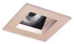 Juno Aculux 2SQA WTD FM Recessed Lighting 2" LED Square Adjustable Angle Cut Reflector, Wheat Haze Flush Mount Trim