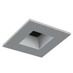 Juno Aculux 2SQD CD WHSF Recessed Lighting 2" LED Square Parabolic Downlight Reflector, Haze Deep Cone, Self Flanged WhiteTrim