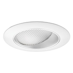 Juno Recessed Lighting 39HZ-WH (39 HZWH) 4" Lensed Wall Wash Trim, Haze Relfector, White Trim Ring