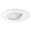 Juno Recessed Lighting 39W-WH (39 WWH) 4" Lensed Wall Wash Trim, Gloss White Relfector, White Trim Ring