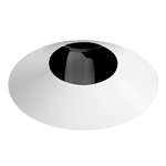 Juno Aculux 3ABV BS WHSF Recessed Lighting 3-1/4" Adjustable Regressed Line Voltage, Low Voltage, LED 1-3/4" Pinhole Black Alzak Reflector, White Trim