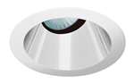 Juno Aculux 3AC20 CS SF Recessed Lighting 3-1/4" Line Voltage, Low Voltage, LED Downlight 20 Degree Angle Cut Lensed, Clear Alzak Reflector, Self Flanged Trim