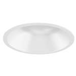 Juno Aculux  3DH W FM Recessed Lighting 3-1/4" Hyperbolic LED Downlight, Flush Mount Reflector, White Alzak Finish