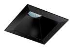 Juno Aculux 3SQD BD SF Recessed Lighting 3-1/4" Line Voltage, Low Voltage, LED Square Downlight Reflector, Black Haze Self Flanged Trim