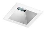 Juno Aculux 3SQD CD WHSF Recessed Lighting 3-1/4" Line Voltage, Low Voltage, LED Square Downlight Haze Reflector, White Self Flanged Trim