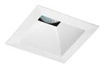 Juno Aculux 3SQD W SF Recessed Lighting 3-1/4" Line Voltage, Low Voltage, LED Square Downlight Reflector, White Self Flanged Trim