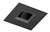 Juno Aculux 3SQDPIN BS BLSF WET Recessed Lighting 3-1/4" Line Voltage, Low Voltage, LED Square Downlight Pinhole, Black Alzak Reflector, Black Trim