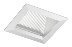 Juno Aculux 3SQWW WTD FM Recessed Lighting 3-1/4" Line Voltage, Low Voltage, LED Lensed Wall Wash Reflector Square Downlight, Wheat Haze Flush Mount Trim