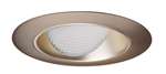 Juno Aculux 3WW WTD ABZR Recessed Lighting 3-1/4" Line Voltage, Low Voltage, LED Downlight Lensed Wall Wash, Wheat Haze Alzak Reflector, Aged Bronze Trim
