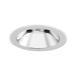 Juno Aculux Recessed Lighting 4017NC-SF 3-1/4" Hyperbolic LED Downlight, Self Flanged Reflector, Clear Alzak Finish