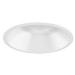 Juno Aculux Recessed Lighting 4017NW-FM 3-1/4" Hyperbolic LED Downlight, Flush Mount Reflector, White Alzak Finish