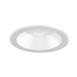 Juno Aculux Recessed Lighting 4017NW-SF 3-1/4" Hyperbolic LED Downlight, Self Flanged Reflector, White Alzak Finish