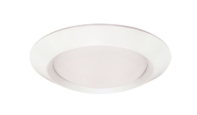 Juno Recessed Lighting 4101-WH (4101 WH) 4" Line Voltage Frosted Glass Dome Lensed Trim, White Trim