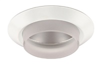 Juno Recessed Lighting 4103FROST-WH (4103 FROSTWH) 4" Line Voltage Frosted Cylinder Glass Trim, White Trim