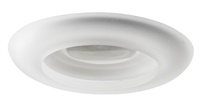 Juno Recessed Lighting 4181CLEAR (4181 CLEAR) 4" Line Voltage Perimeter Frosted Glass Trim with Clear Glass Center, Clear Trim