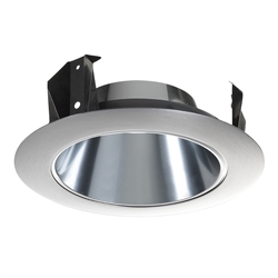 Juno Recessed Lighting 42LPT-SC (42L PTSC) 4" Adjustable Downlight Cone Trim, Pewter Reflector White Trim