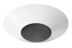 Juno Aculux Recessed Lighting 4302N-WH-FM 3-1/4" Regressed Lensed Pinhole Flush Mount, Line Voltage, Low Voltage, LED, Black Alzak Reflector, White Trim