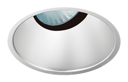 Juno Aculux Recessed Lighting 430NHZ-FM 3-1/4" Line Voltage, Low Voltage, LED Downlight 20 Degree Angle Cut Lensed, Haze Alzak Reflector, Flush Mount Trim