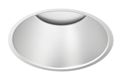 Juno Aculux Recessed Lighting 432NHZ-FM (3DP CD FM WET) 3-1/4 Line Voltage, Low Voltage, LED Downlight Lensed, Haze Alzak Reflector, Flush Mount Trim