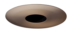 Juno Aculux Recessed Lighting 4335N-ABZ Adjustable 3-1/4" Line Voltage, Low Voltage, LED Pinhole Black Alzak Reflector, Aged Bronze Trim