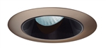 Juno Aculux Recessed Lighting 436NB-ABZ 3-1/4" Line Voltage, Low Voltage, LED Slot Angle Cut , Black Alzak Reflector, Aged Bronze Trim