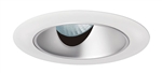 Juno Aculux Recessed Lighting 436NHZ-WH 3-1/4" Line Voltage, Low Voltage, LED Slot Angle Cut , Haze Alzak Reflector, White Trim