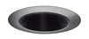 Juno Aculux Recessed Lighting 437NB-SC (3DP BS SCR) 3-1/4" Low Voltage, LED Deep Downlight Cone, Black Alzak Reflector, Satin Chrome Trim