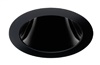 Juno Aculux Recessed Lighting 437NB-SF (3DP BS SF) 3-1/4" Low Voltage, LED Deep Downlight Cone , Black Alzak Reflector, Self Flanged Trim