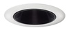 Juno Aculux Recessed Lighting 437NB-WH (3DP BS WHR) 3-1/4" Low Voltage, LED Deep Downlight Cone, Black Alzak Reflector, White Trim