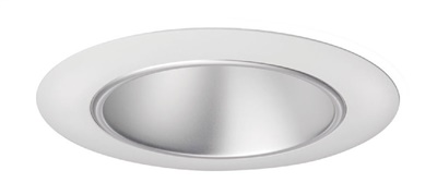 Juno Aculux Recessed Lighting 437NC-WH (3DP CS WHR) 3-1/4" Low Voltage, LED Deep Downlight Cone, Clear Alzak Reflector, White Trim