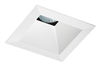 Juno Aculux Recessed Lighting 437SQW-SF 3-1/4" Line Voltage, Low Voltage, LED Square Downlight Reflector, White Self Flanged Trim