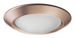 Juno Recessed Lighting 4401-ABZ (4401 ABZ) 4" Low Voltage Frosted Glass Dome Lensed Trim, Aged Bronze Trim