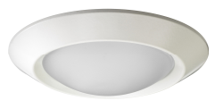 Juno Recessed Lighting 4401-WH (4401 WH) 4" Low Voltage Frosted Glass Dome Lensed Trim, White Trim