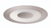 Juno Recessed Lighting 441W-SC (441 WSC) 4" Low Voltage Adjustable Frosted Lens with Clear Center Trim, Satin Chrome Trim