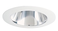 Juno Recessed Lighting 442G-WH (442 GWH) 4" Low Voltage Deep Cone Downlight Trim, Gold Reflector, White Trim