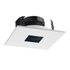 Juno Recessed Lighting 443SQ-WH (443SQ WH) 4" Low Voltage Square Pinhole Trim, White Trim