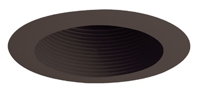 Juno Recessed Lighting 444B-BL (444 BBL) 4" Low Voltage Adjustable Baffle Trim, Black Baffle, Black Trim