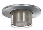 Juno Recessed Lighting 4450MESH-SC (4450 MESHSC) 4" Low Voltage Glass Cylinder Trim, Satin Chrome Trim