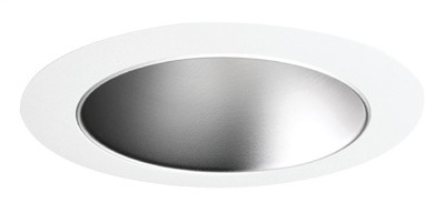 Juno Recessed Lighting 447WHZ-WH (447 WHZWH)   4" Low Voltage Adjustable Cone Trim, Wheat Haze Reflector, White Trim