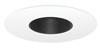 Juno Recessed Lighting 454B-WH (454 BWH) 6" Low Voltage, Adjustable Baffle Trim, Black Baffle, White Trim