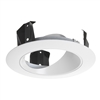 Juno Recessed Lighting 47LW-WH (47L WWH) 4" Adjustable Cone Trim, White Reflector White Trim