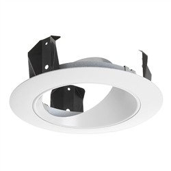 Juno Recessed Lighting 47LW-WH (47L WWH) 4" Adjustable Cone Trim, White Reflector White Trim