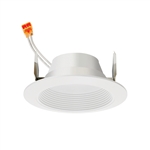 Juno Recessed Lighting 4RLDG2-927-9-WWH Downlight 4" LED Retrofit Baffle Trim 2700K, 90 CRI, 900 Lumens, White Finish