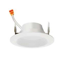 Juno Recessed Lighting 4RLDG2-930-9-WWH Downlight 4" LED Retrofit Baffle Trim 3000K, 90 CRI, 900 Lumens, White Finish